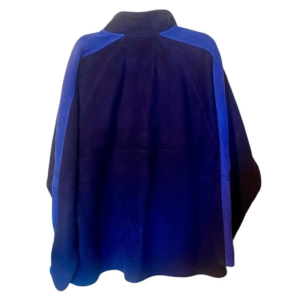 Vintage Prospirit Blue Zip Up Fleece Pullover Jacket Coat